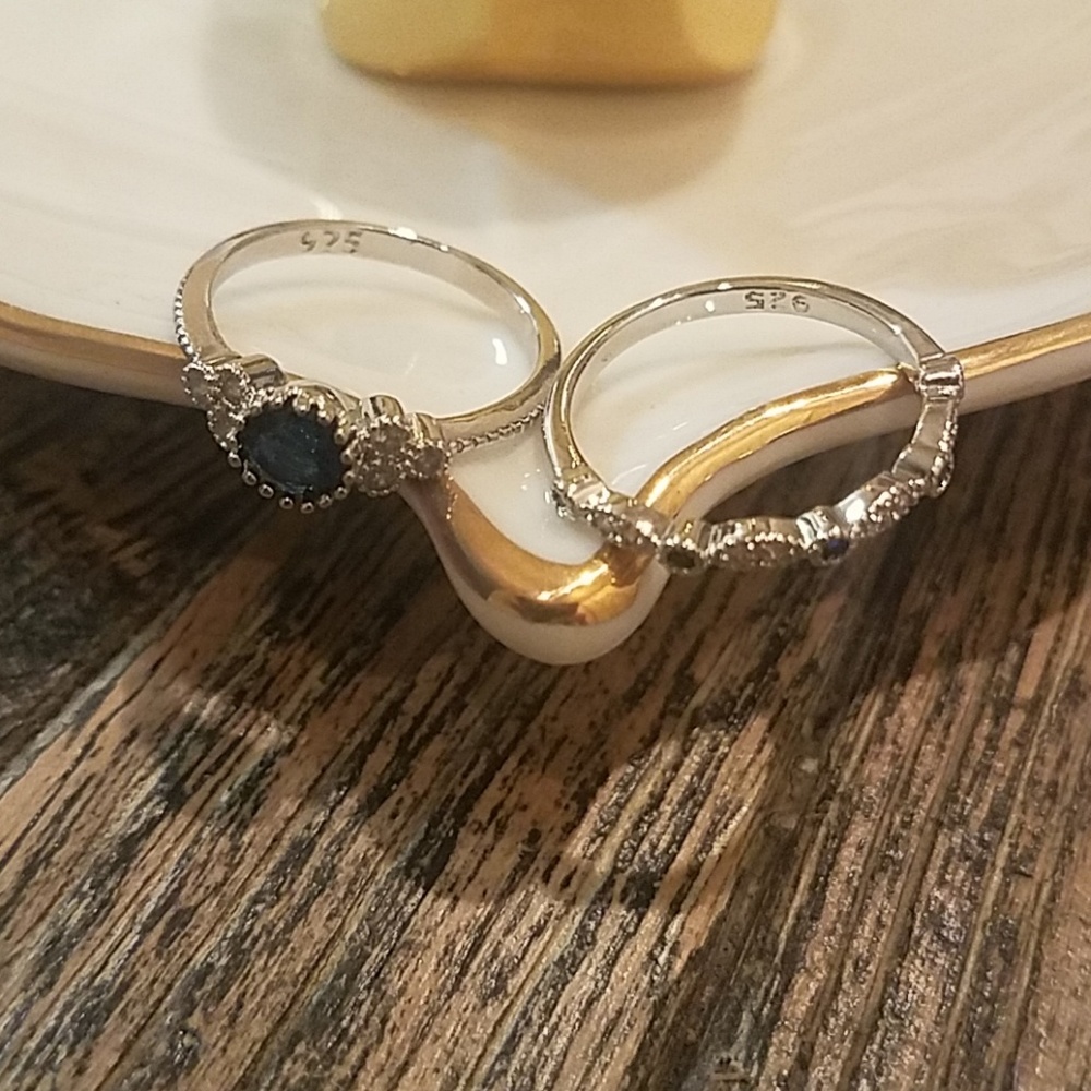 Sapphire ring set